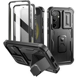 Θωρακισμένη θήκη για Samsung Galaxy S24, Dexnor Full Body (Two Frames), μαύρη