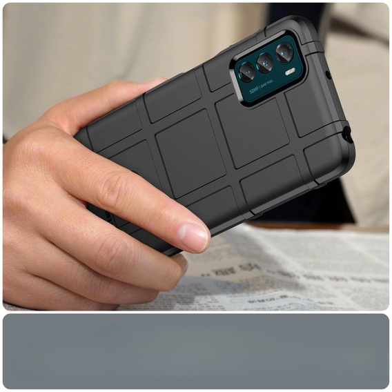 Θήκη για Motorola Moto G42 4G, Rugged Shield, μαύρη