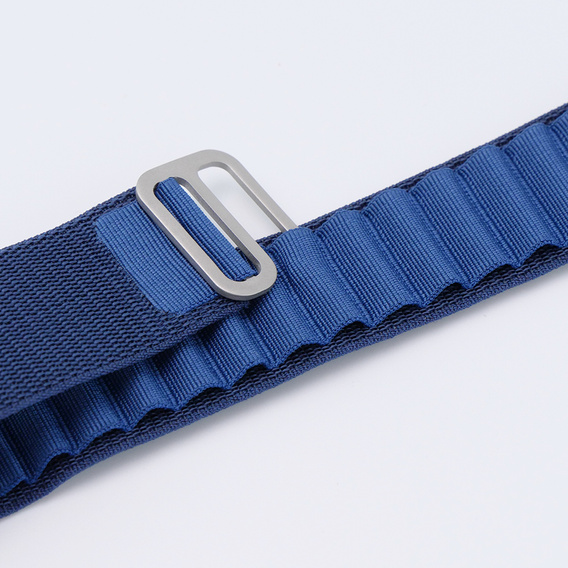 Λουράκι νάιλον για Apple Watch 1/2/3/4/5/6/7/8/SE/ULTRA 42/44/45/49mm, ναυτικό μπλε 