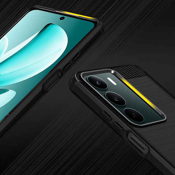 Θήκη για Realme C71, Carbon, μαύρη