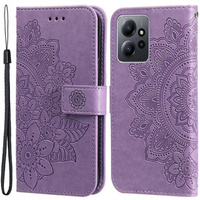 Θήκη με πτερύγιο για Xiaomi Redmi Note 12 4G, Mandala Flower, μωβ