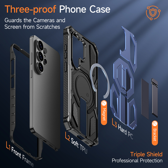 Προστατευτική θήκη με βάση συμβατή με MagSafe για Samsung Galaxy S26 Ultra