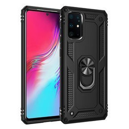 θωρακισμένη θήκη για Samsung Galaxy S10 Lite, Nox Case Ring, μαύρη