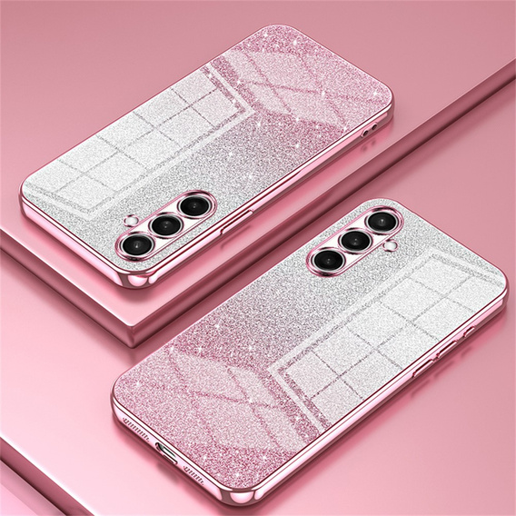 Θήκη Glitter Case CamShield για Samsung Galaxy A57 5G, ροζ