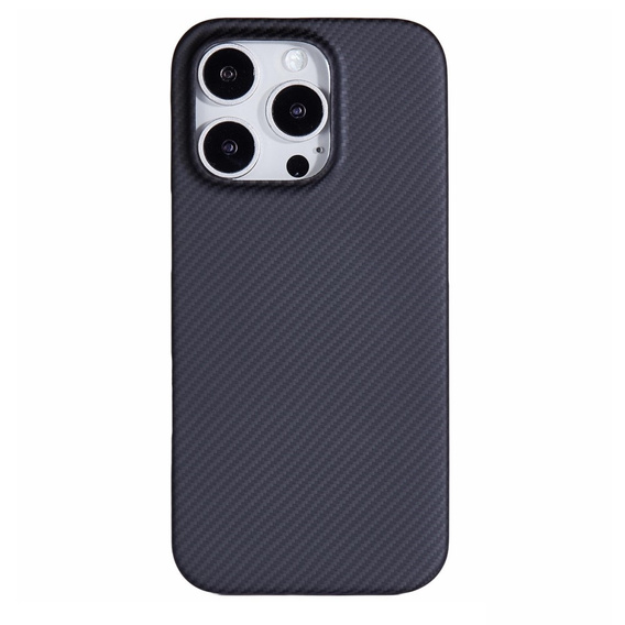 Θήκη για iPhone 16 Pro, Aramid Fiber Cover, μαύρη