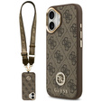 GUESS 4G Strass Logo θήκη για MagSafe με λουράκι για iPhone 17