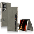 Θήκη με πτυσσόμενο καπάκι GKK Card Slot Wallet για Samsung Galaxy S26 Ultra, γκρι