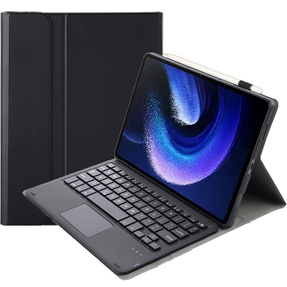 Θήκη + πληκτρολόγιο Xiaomi Pad 6 / 6 Pro, TouchPad, μαύρη