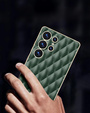 Θήκη για Samsung Galaxy S25 Ultra, Leather Rhombus, πράσινη
