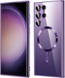 Θήκη για Samsung Galaxy S23 Ultra, MagSafe Hybrid, μωβ