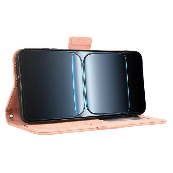 Θήκη με πτερύγιο για OnePlus Nord 5, Card Slot, ροζ