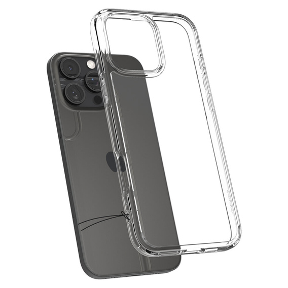 θήκη Spigen για iPhone 16 Pro Max, Ultra Hybrid, διαφανής + μετριασμένο γυαλί 9H