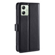 Θήκη με πτερύγιο για Motorola Moto G54 5G, Wallet Zipper Pocket, μαύρη