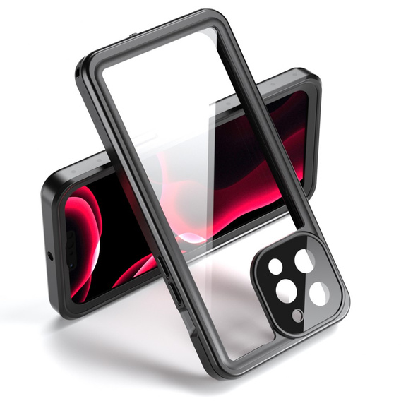 Αδιάβροχη θήκη IP68 για iPhone 13 Pro Max, Redpepper Pro, μαύρη