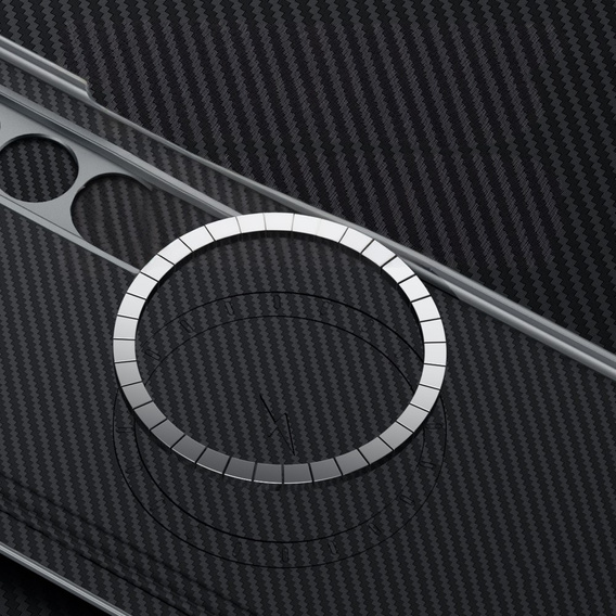 Θήκη SULADA Carbon Fiber για MagSafe για Samsung Galaxy Z Fold6 5G, μαύρο