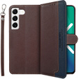 θήκη flip για το Samsung Galaxy S22+ Plus 5G, KHAZNEH RFID, μπλε