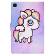 Θήκη για Samsung Galaxy Tab A7 Lite, με πτερύγιο, colorful horse