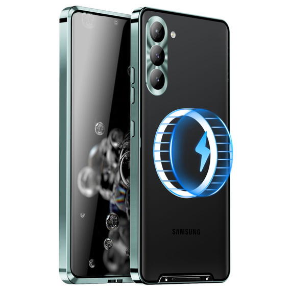 θήκη προστασίας κάμερας για το Samsung Galaxy S24+ Plus, CamShield MagSafe, διαφανής / πράσινη