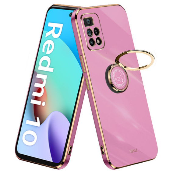 Θήκη για Xiaomi Redmi 10, Electro Ring, μωβ