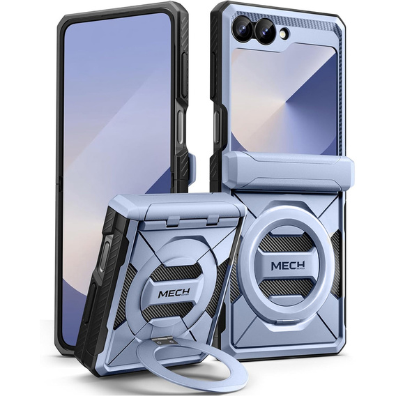 Θήκη Tongate MECH με MagSafe για Samsung Galaxy Z Flip7 FE / Z Flip6, μπλε