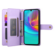 Θήκη με πτερύγιο για Samsung Galaxy A36 5G, Wallet Zipper Pocket, μωβ