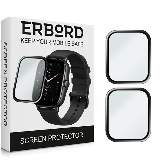 2x υβριδικό γυαλί ERBORD για Amazfit GTS 2