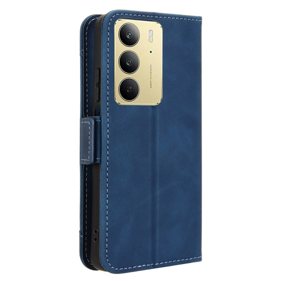 Θήκη με πτερύγιο για Realme 14X / Realme C75, Card Slot, σκούρο μπλε