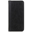 Θήκη για Samsung Galaxy S24, Wallet Litchi Leather, μαύρη