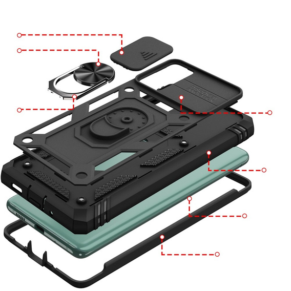 Θήκη για Samsung Galaxy S20 FE, CamShield Slide, μαύρο