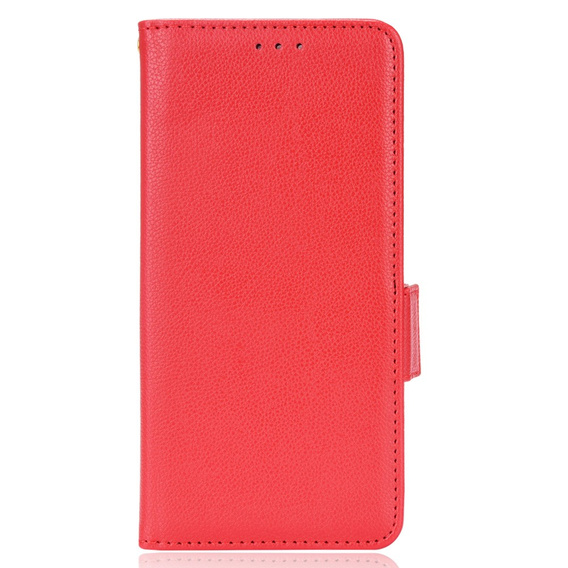 Θήκη με πτερύγιο για Ulefone Note 12P, Wallet Litchi Magnet, κόκκινη