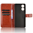 Θήκη με πτερύγιο για TCL 40 NxtPaper, Crazy Horse Wallet, καφέ