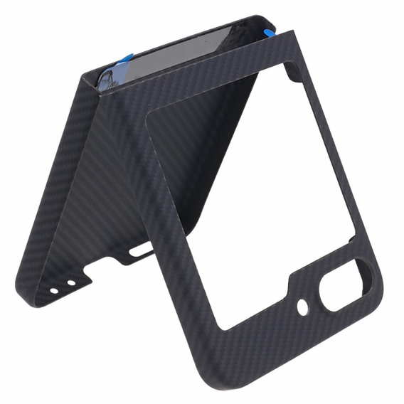 Θήκη για Samsung Galaxy Z Flip7 FE / Z Flip6, Aramid Fiber Cover, μαύρη