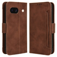 Θήκη με πτερύγιο για Google Pixel 8A, Card Slot, καφέ