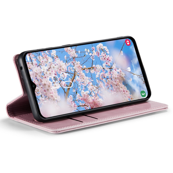 θήκη CASEME για Samsung Galaxy A14 5G, Waxy Textured, ροζ