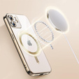 Θήκη για iPhone 12, Electro MagSafe, χρυσή + Γυαλί για την οθόνη