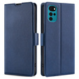 Θήκη με πτερύγιο για Motorola Moto G22, Magnetic Clasp, σκούρο μπλε