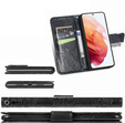 Θήκη με πτερύγιο για Oppo Reno 12 Pro, Butterfly, μαύρη