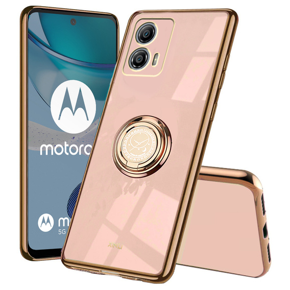 Θήκη για Motorola Moto G53 5G, Electro Ring, ροζ rose gold