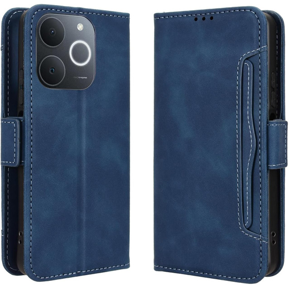 Θήκη με πτερύγιο για Realme Note 70T 4G, Card Slot, σκούρο μπλε