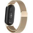 Βραχιόλι Μιλάνου με θήκη για Xiaomi Smart Band 10 / 9 / 8, σαμπάνια