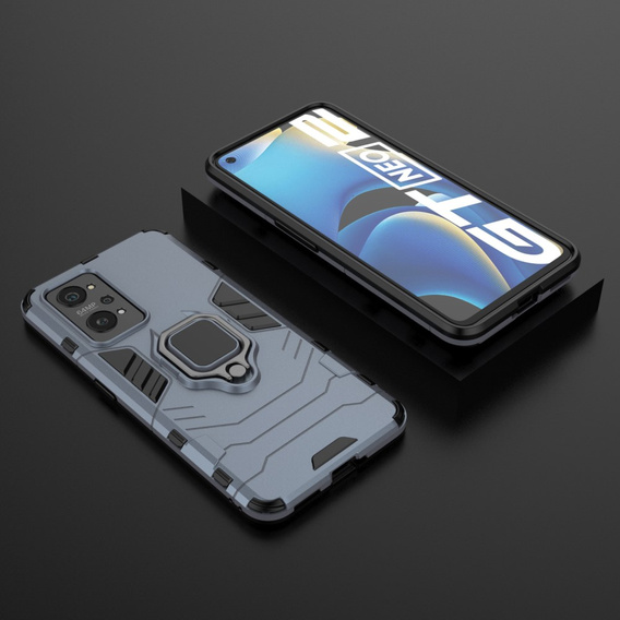 Θήκη για Realme GT 2 5G / GT Neo 2 / GT Neo 3T, Kickstand Ring, μπλε