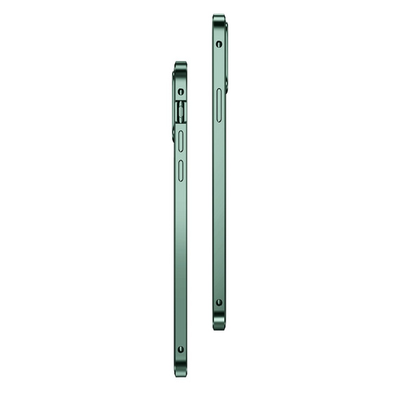 θήκη για το iPhone 12 Mini, Magnetic Dual Glass, πράσινη