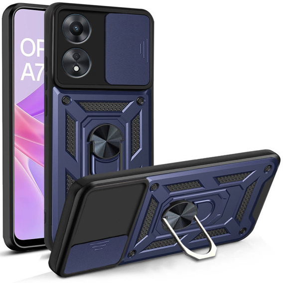 Θήκη για Oppo A78 5G, CamShield Slide, μπλε