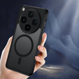 Θήκη για Oppo Find X8 Pro, για MagSafe, ERBORD Μatt Case, μαύρη
