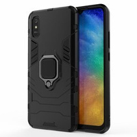 Θήκη για Xiaomi Redmi 9A, Kickstand Ring, μαύρη