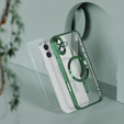 Θήκη για iPhone 16 Plus, Electro MagSafe, πράσινη + Γυαλί για την οθόνη