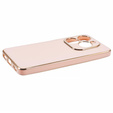 Θήκη για Infinix Hot 40i, Glamour CamShield, ροζ rose gold