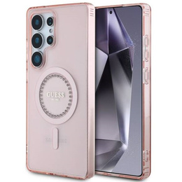GUESS Θήκη για Samsung Galaxy S25 Ultra, 4G Big Metal Logo, ροζ