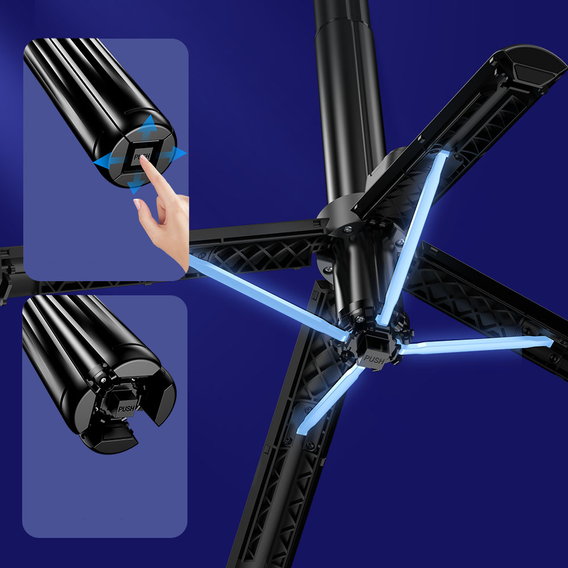 Blavec Selfie Stick Aluminium Fusion P07 με MagSafe, φώτα LED και τηλεχειριστήριο