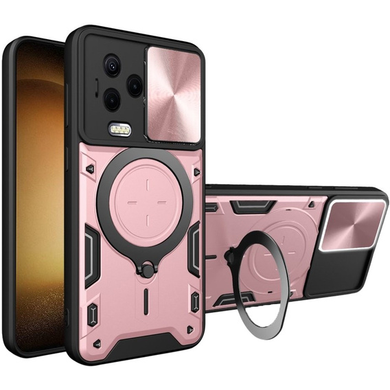 Θωρακισμένη θήκη για Infinix Note 12 Pro 4G / Note 12 2023, CamShield Slide, ροζ rose gold